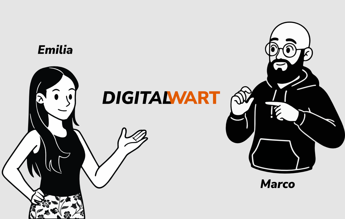 Illustration of Emilia and Marco